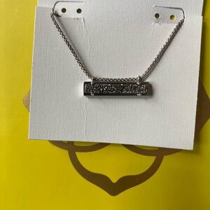 Kendra Scott Black and Silver Bar Necklace